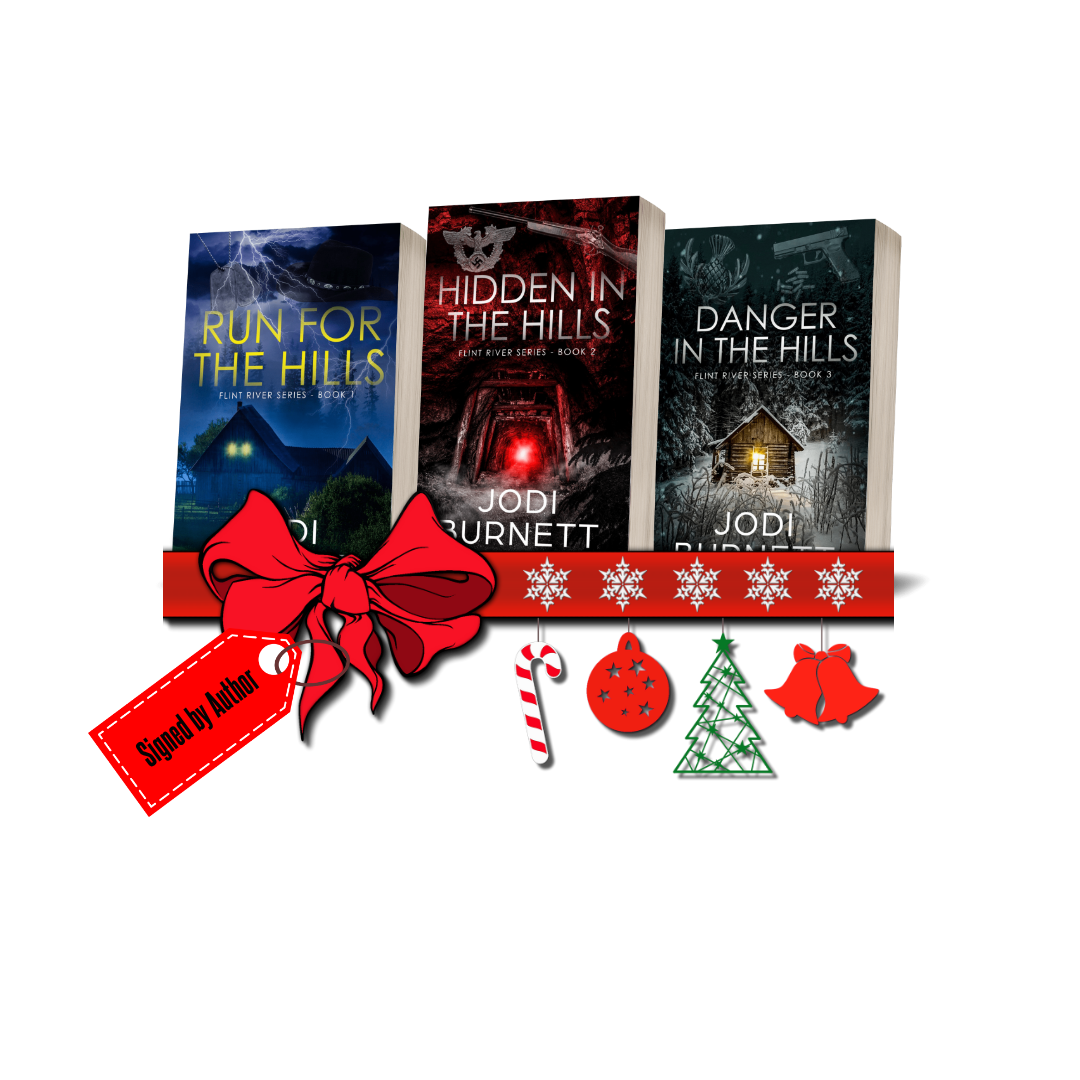 Flint River Series signed book bundle vintage covers Jodi Burnett